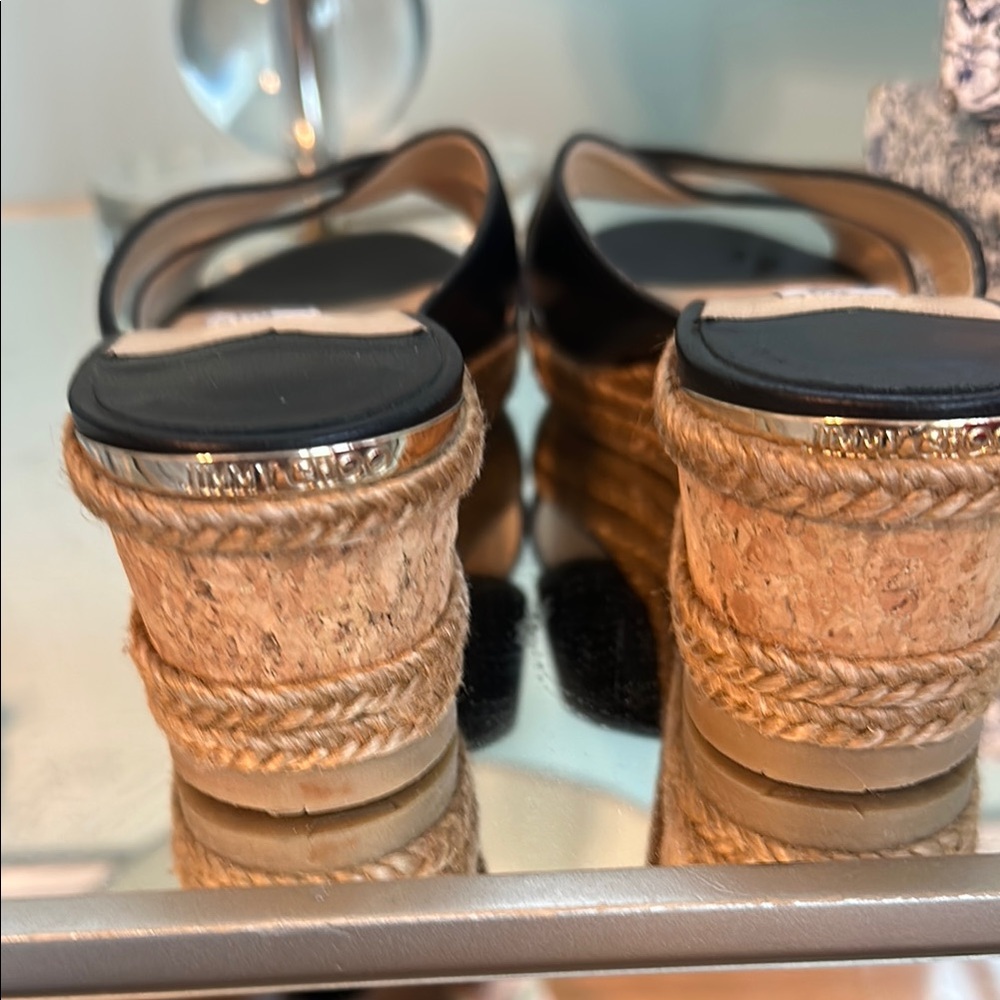 Jimmy Choo Black Espadrilles with Intricate Straps - Picture 10 of 13
